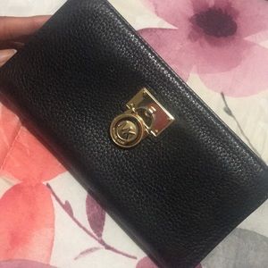 MK black wallet original .